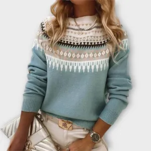 Ava Patterned Knit Sweater