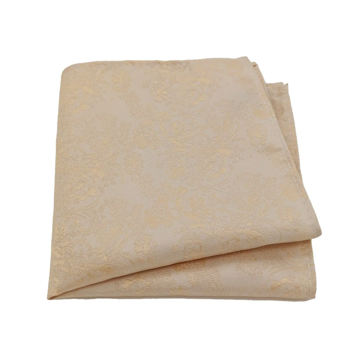 Champagne Floral Pocket Square