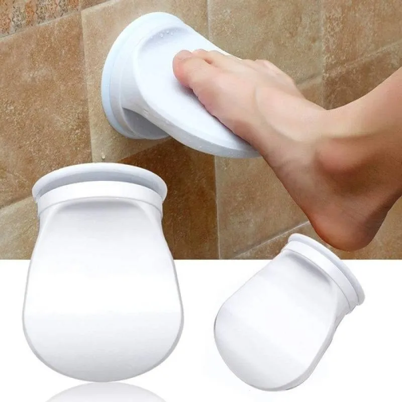 Durable Plastic Shower Footrest with Strong Suction Cups