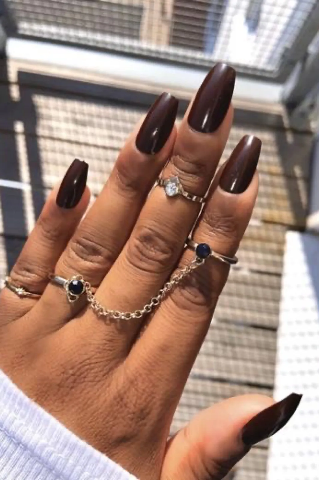 Hi, I'm: Bourbon Press-on Nails