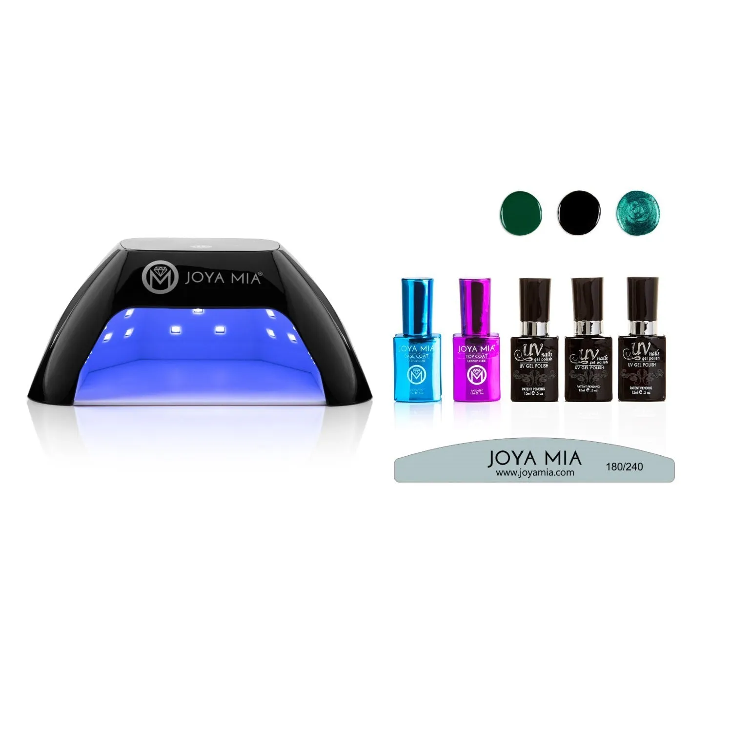 Joya Mia Gel Polish Starter 7-Piece Kit with LED Lamp and 3 Colors