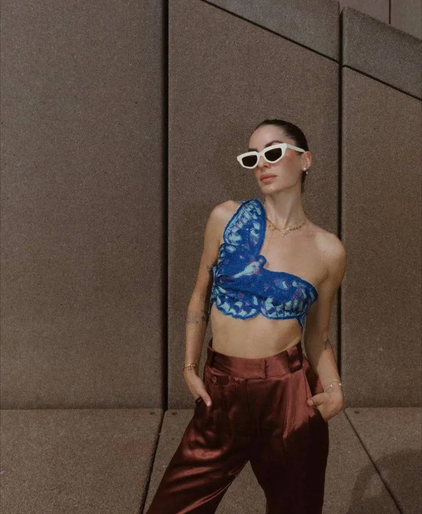 Masha Popova - Butterfly Top in Blue