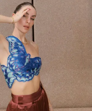 Masha Popova - Butterfly Top in Blue