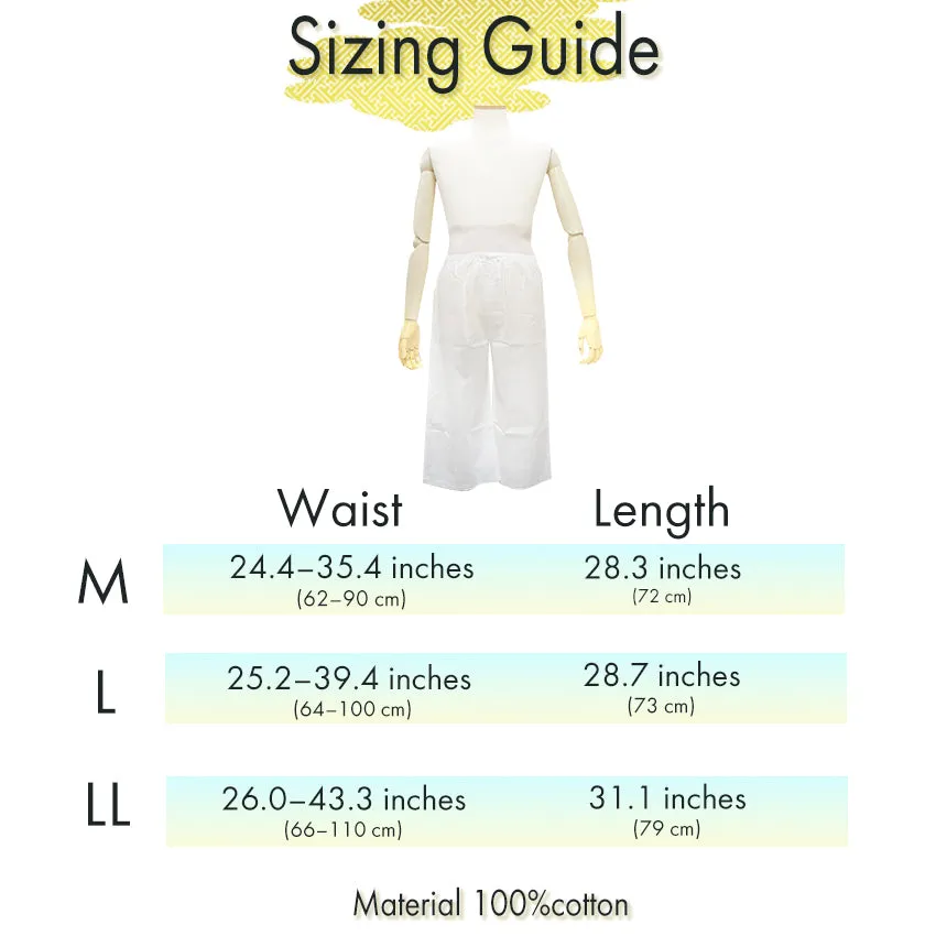 Men’s "Steteco Pants" Japanese Kimono Underwear (Single Piece)