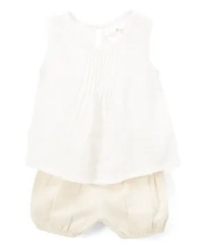 Natural Top and Natural Shorts 2pc. set