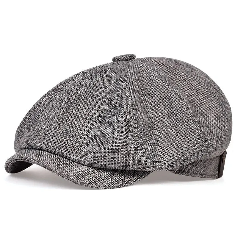 Octagonal hat men's spring and summer