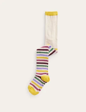 Patterned Tights-Multi Rainbow