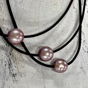 Single Pink Angel Pearl Necklace