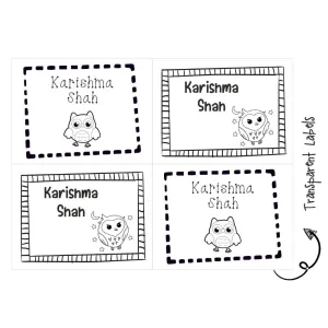 Transparent Labels - Owl