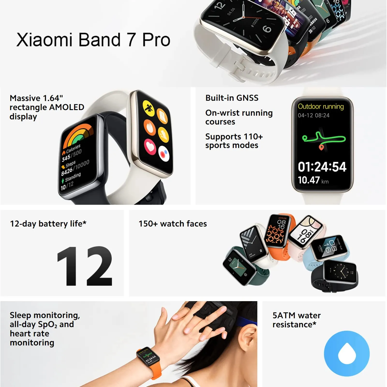 Xiaomi Smart Band 7 Pro GL Black